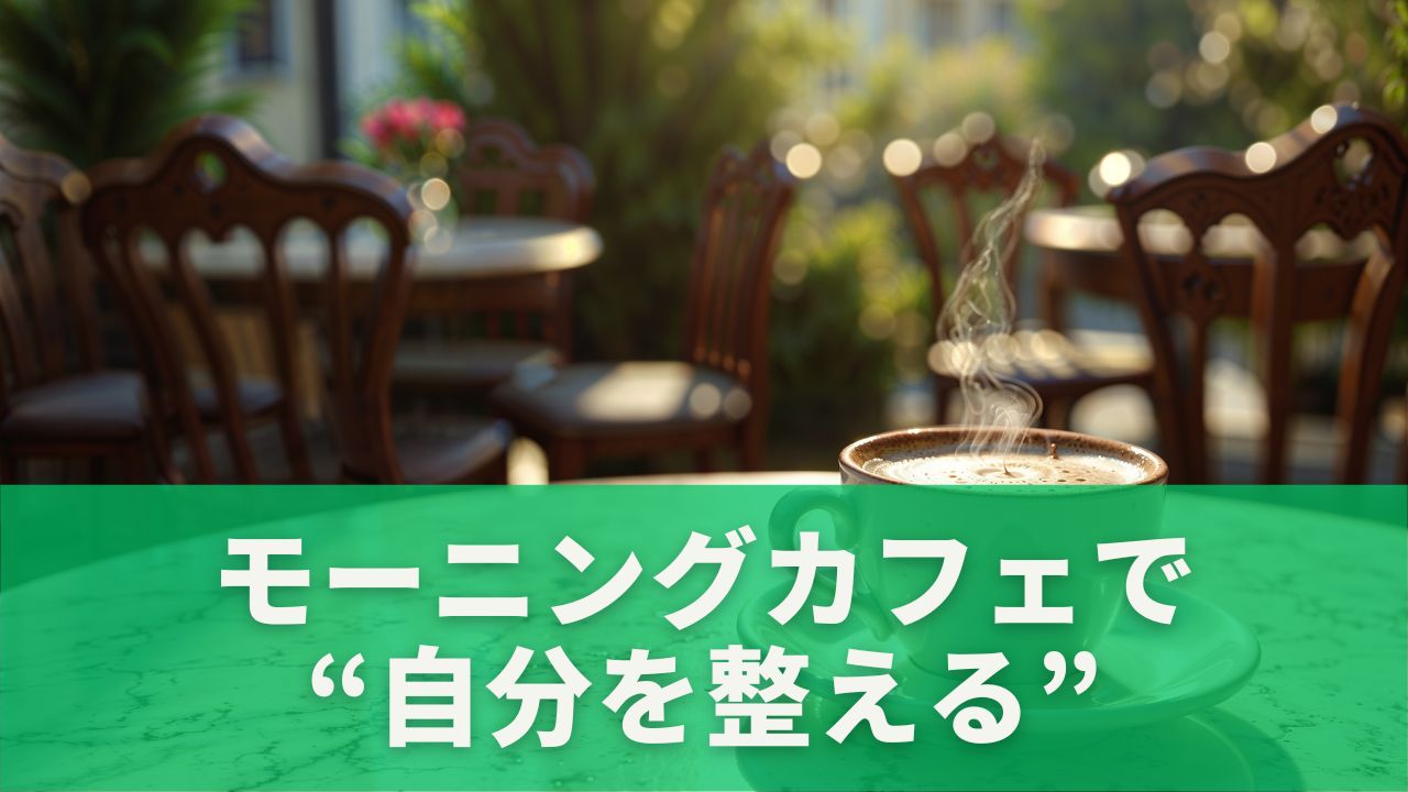 モーニングカフェで“自分を整える”朝時間を